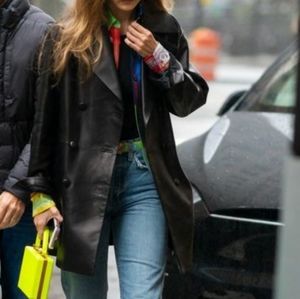 Vintage Winlit New York Leather pPeacoat